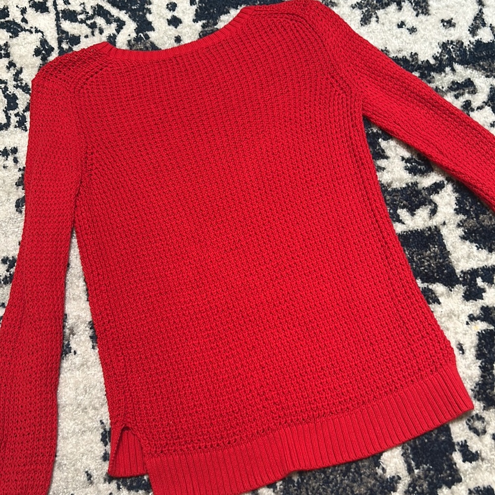 Red Knit Sweater - Picture 6 of 7